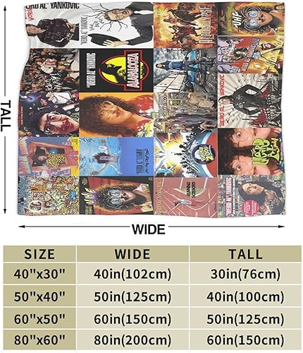 Miniatura 3 de Weird Al Yankovic - Manta de collage de franela de forro polar ligera para decoración para sala de estar, sofá, habitación, cama, 50 x 40 pulgadas