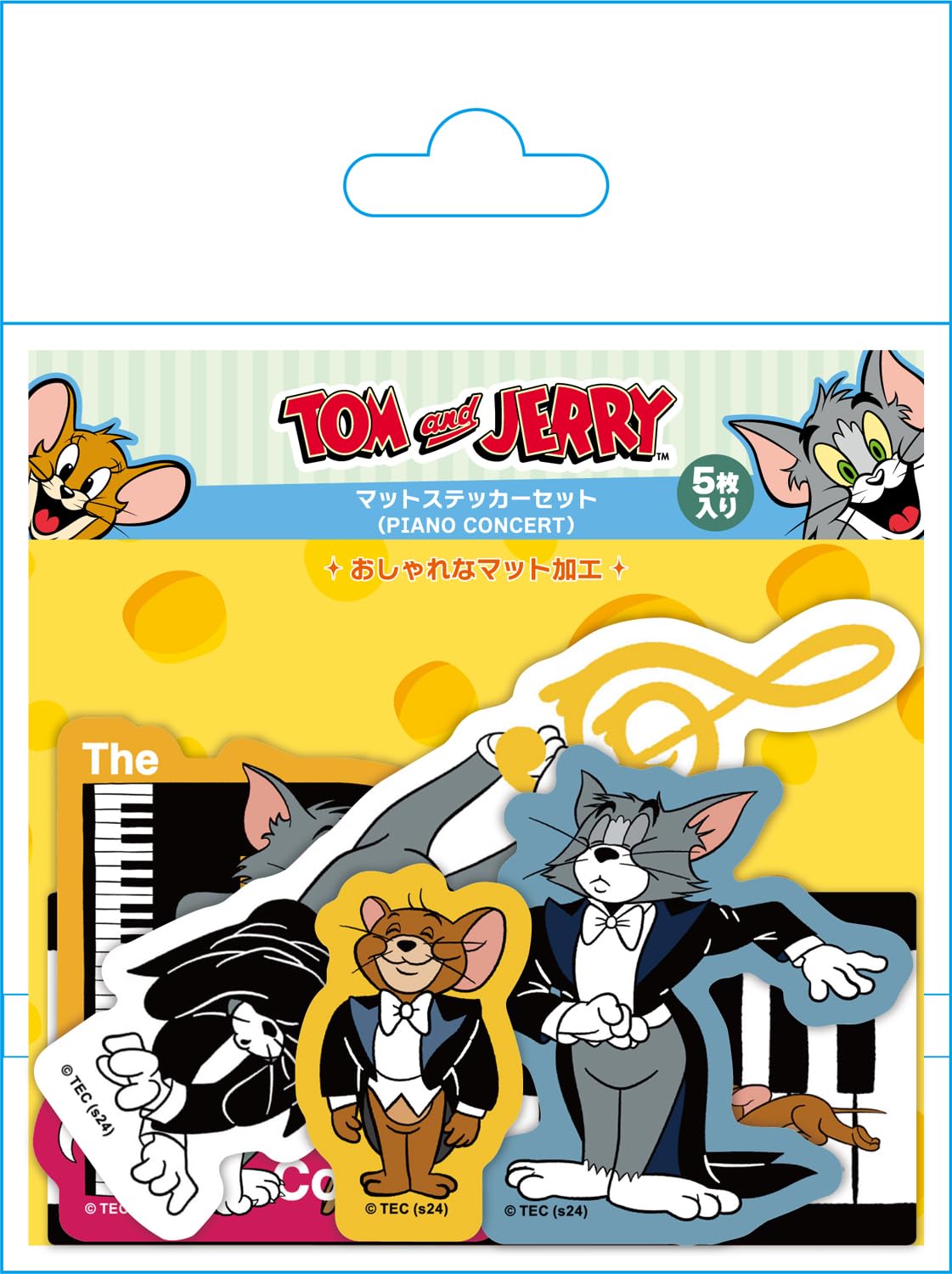 Amazon | トムとジェリー(PIANO CONCERT) マットステッカー