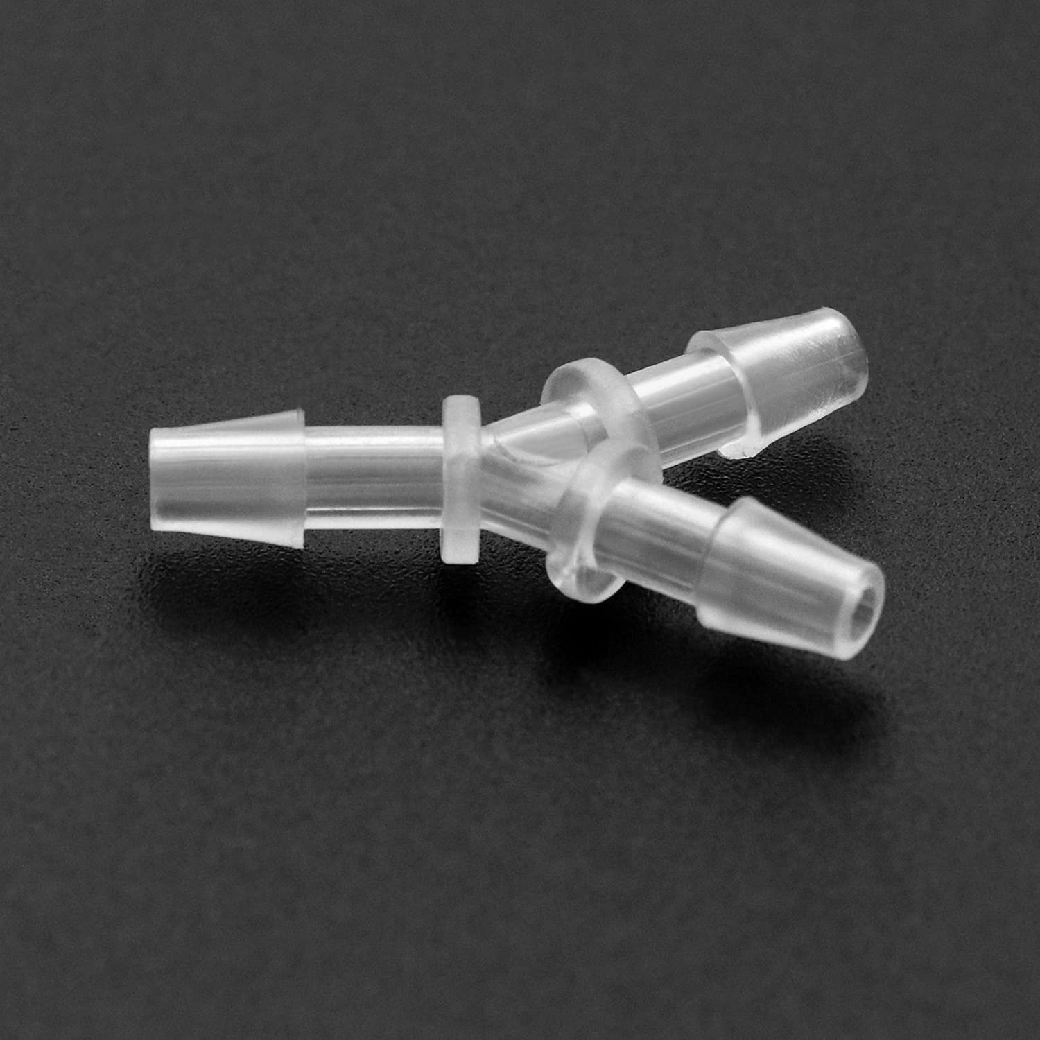 QWORK Hose Barb Fitting, 1/2" Y Tee 3 Way Hose Polypropylene Plastic Pipe Connectors for Boat Water Air Line Tubing Pipe, 6 Pack : Industrial & Scientific