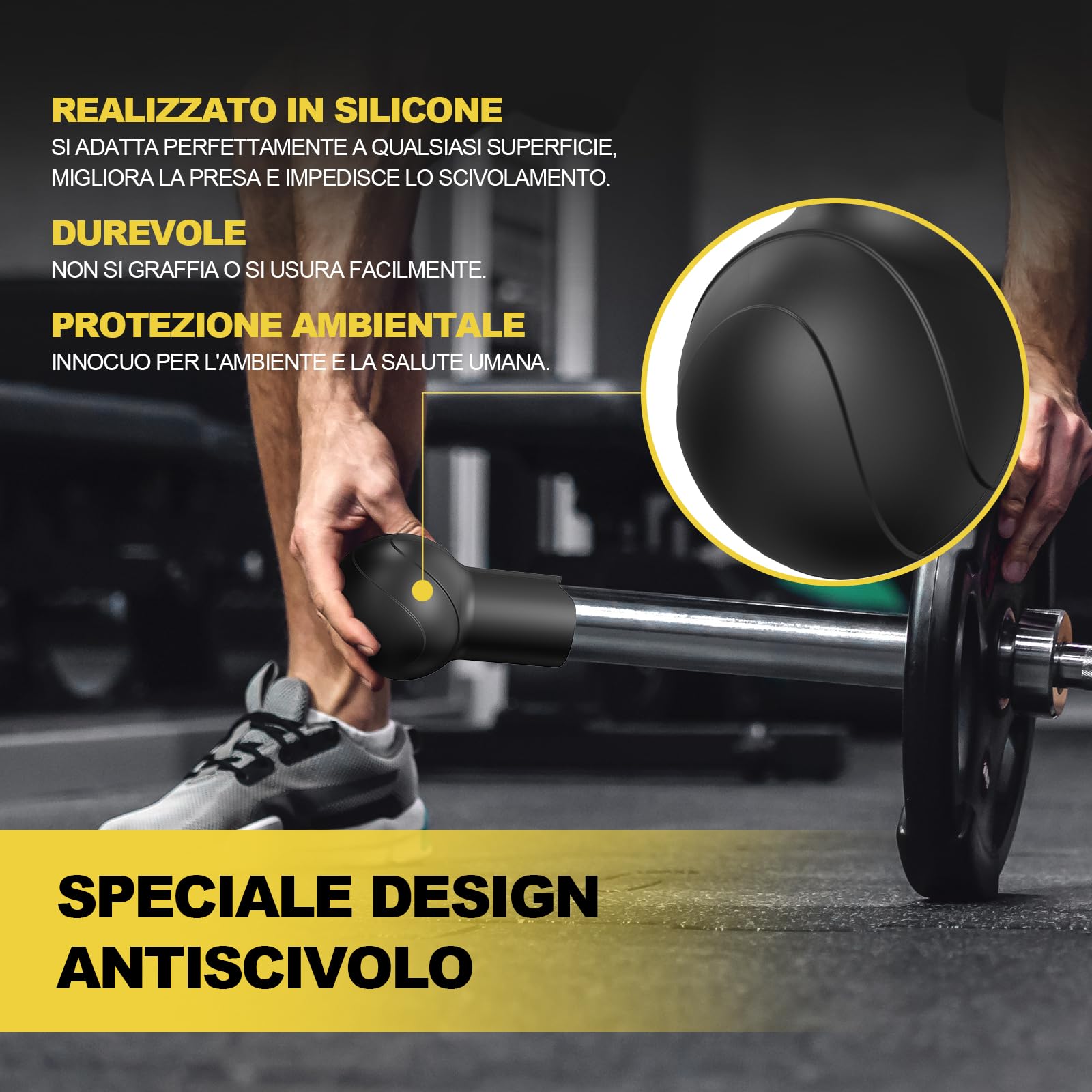 POWER GUIDANCE Mina Landmine Attachment for Barbell – Attachment for Landmine per bar Olympic da 2 pollici, per allenamento a casa, palestra, con piattaforma di fissaggio a barra a T
