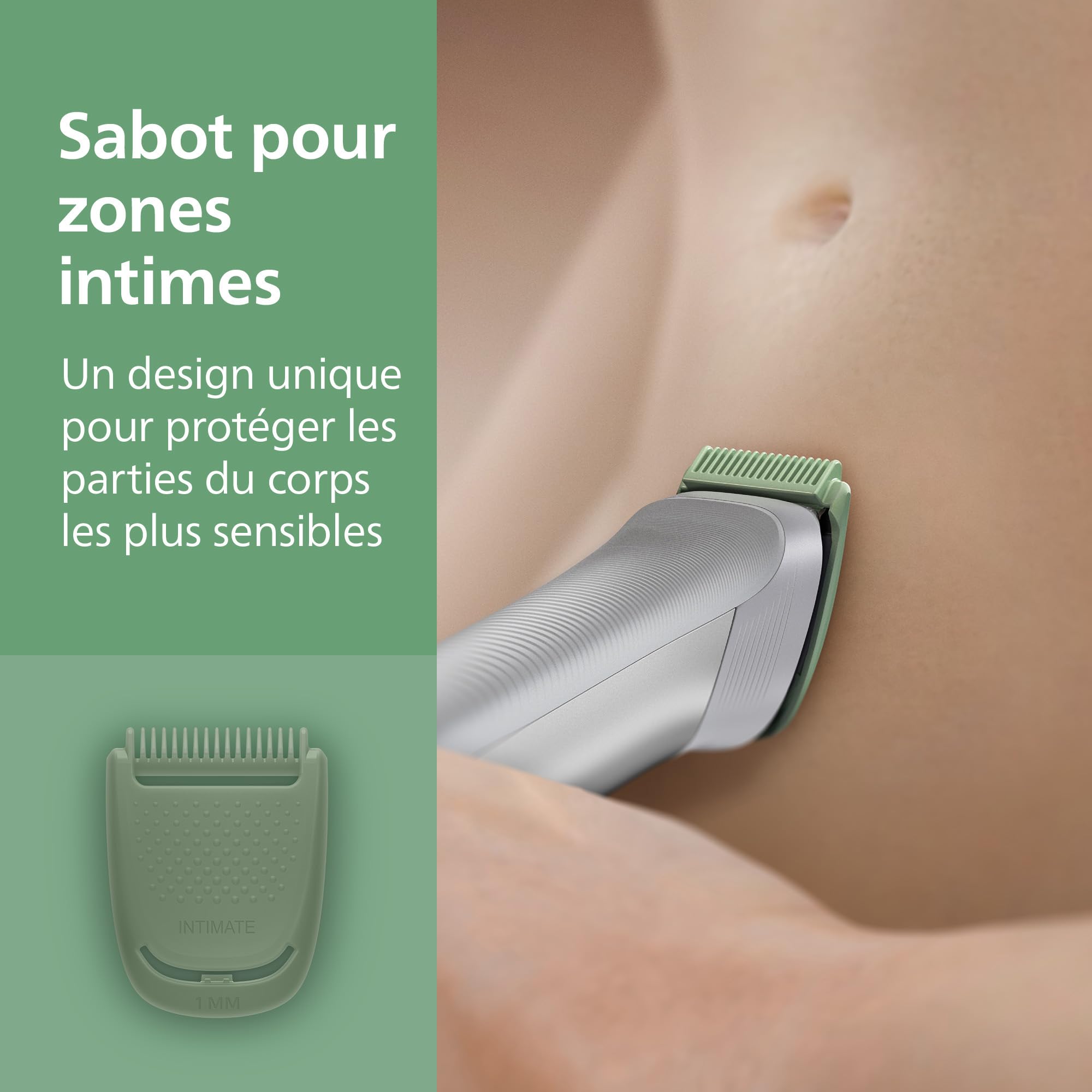 Philips Multigroom série 5000 Tondeuse tout-en-un 11 accessoires, lames en métal auto-affûtées, 17 hauteurs de coupe (0,5-16 mm), modèle MG5951/15