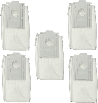 5 Pack Replacement Dust Bags VCA-RDB95 for SAMSUNG Jet Bot +, Jet Bot AI + Plus Robot Vacuum Clean Station Base Dirt Dustbags Accessories Replacement Parts