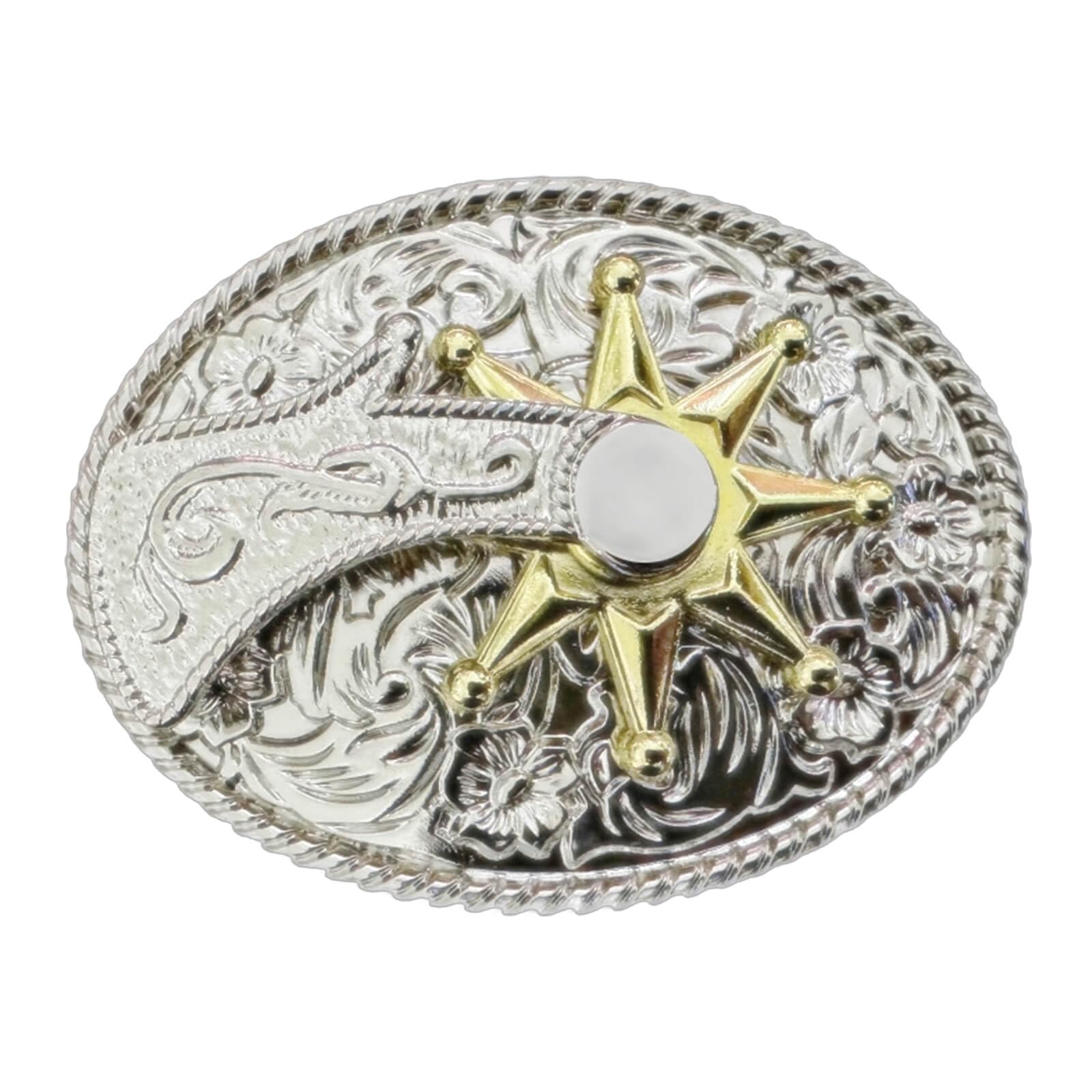 HLYMPONY Western Belt Buckle Vintage Cowboy Rodeo Longhorn bull Belt Buckles for Men