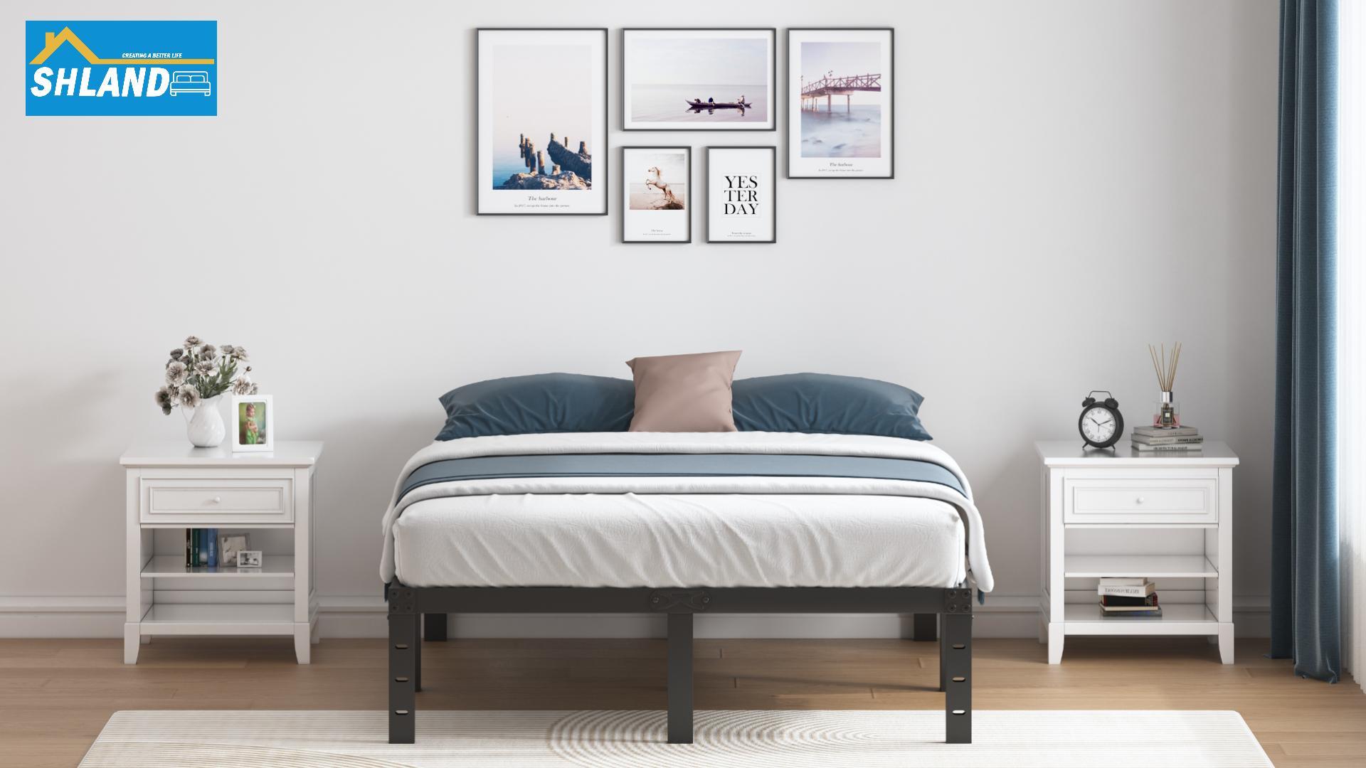 Amazon.com: SHLAND Full Size Bed Frame, 14 Inch Heavy Duty