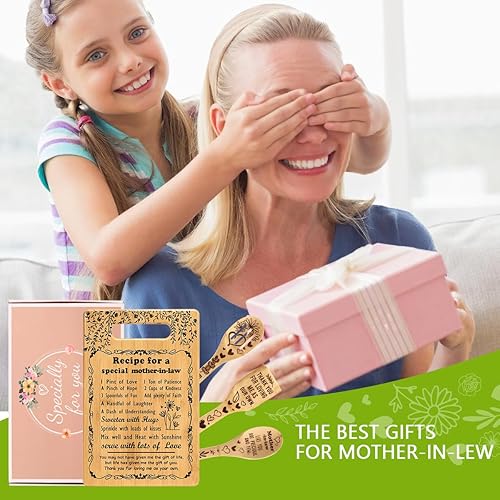 Miniatura 7 de Gran regalo para suegra de parte de nuera, yerno, mejor suegra, regalos para cumpleaños, Navidad, boda, cocina, juego de tabla de cortar para mi