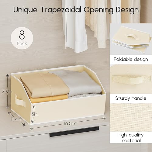 Miniatura 2 de 8 Pack Large Closet Organizers and Storage Bins 6 Packs Closet Organizers Bins
