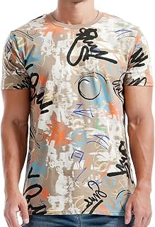 Camiseta de gran tamaño Y2K Streetwear Camiseta de verano Hombres Algodón Camiseta Deportiva Camiseta Hombre Verano Manga Corta Básica Cuello Redondo Camiseta Tie-Dye Estampado Camiseta