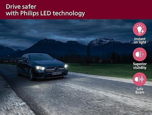 Philips Ultinon Access LED car headlight bulb (H1), ultra-compact direct-fit, 80%, 6.000K, set of 2 - 5