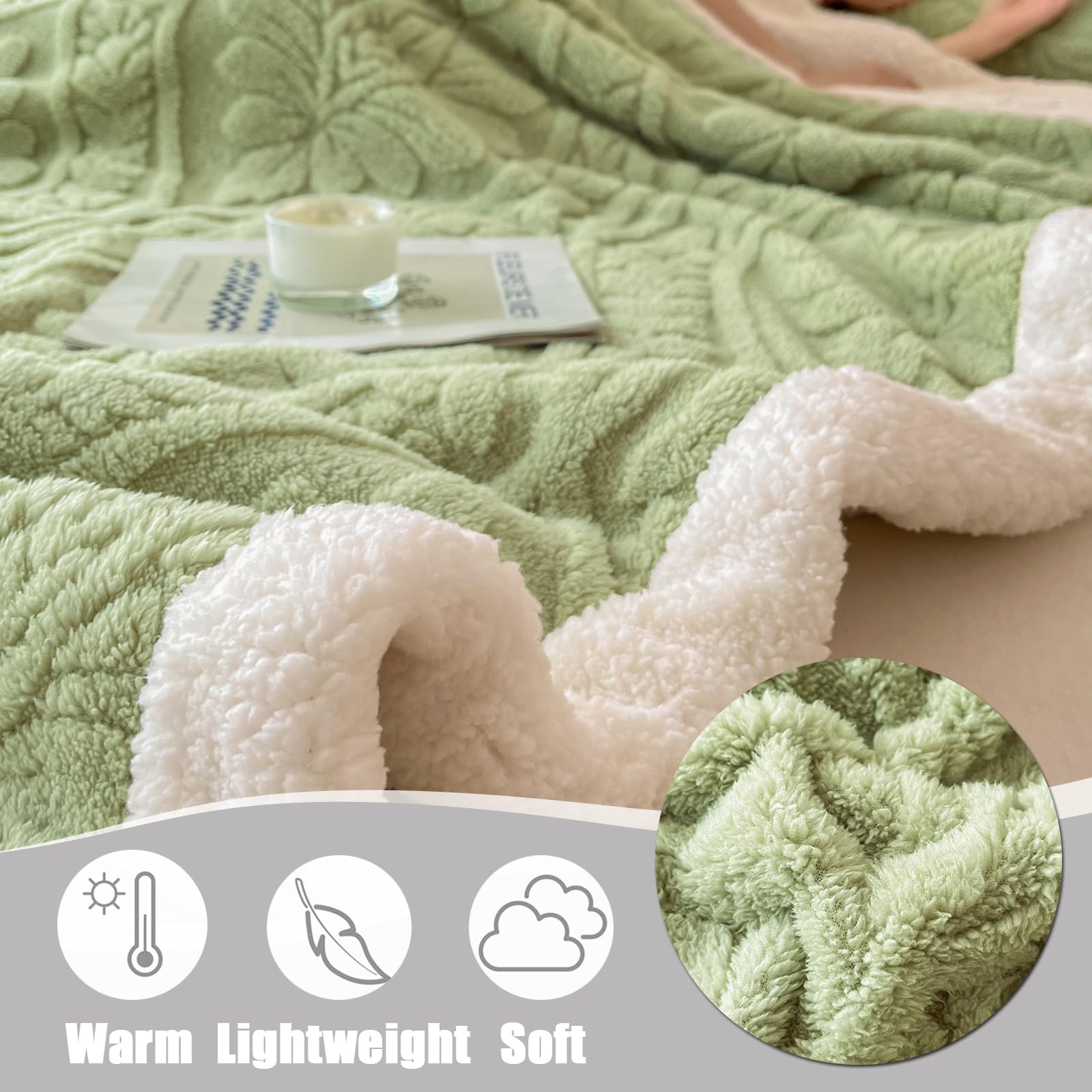 Chickwin Manta Suave Franela, Manta Sherpa Cama 90 105 135 150 160, 7 TOG Sobrecama Felpa Invierno Cálida Microfibra Reversible para Sofa Sillón y Sala de Estar (Color Camello,200x230cm)