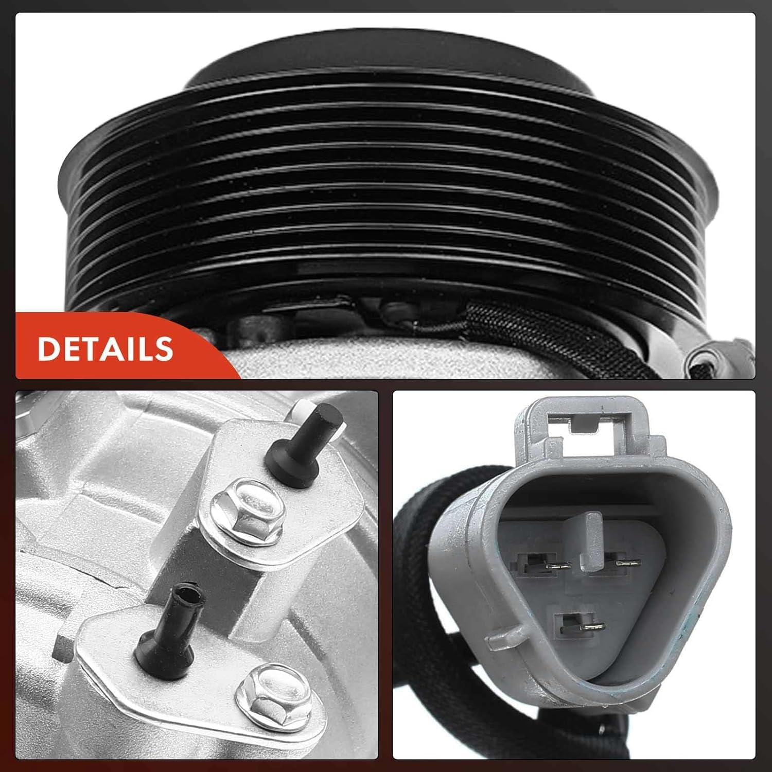 A-Premium A/C Compressor with Clutch Compatible with Toyota Sequoia 4.7L 2008-2009