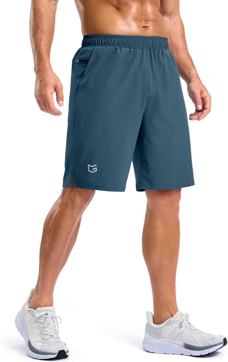 G Gradual Men's Workout Gym Shorts with 2 Zipper Pockets 7"/ 5"/ 9" Quick Dry Athletic Running Basketball Shorts for Men - Image 3