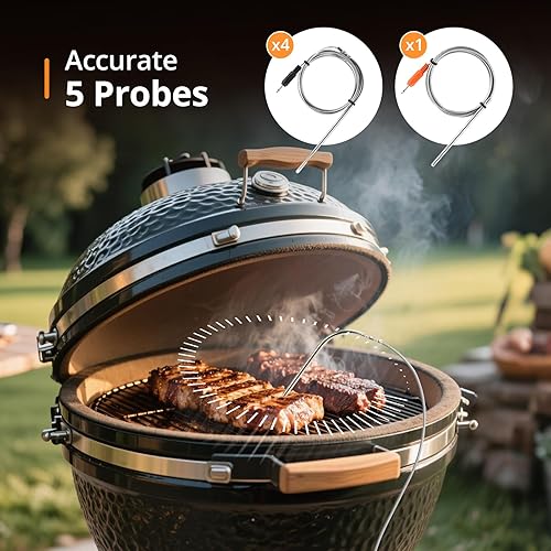 Miniatura 14 de INKBIRD Termómetro de temperatura a la parrilla, controlador digital de temperatura para cocina, cocina al aire libre, asar a la parrilla