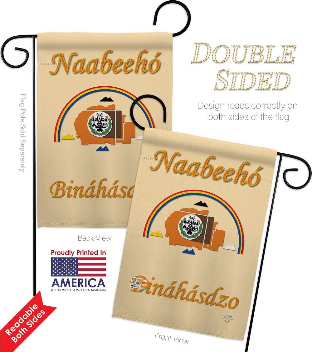 Navajo Nation Garden Flags Pack Country Living Native Dreamcatcher Bohemian Animal American Kokopelli Western Vintage Hippie USA Applique Small Gift Yard House Banner Double-Sided Made In 13 X 18.5