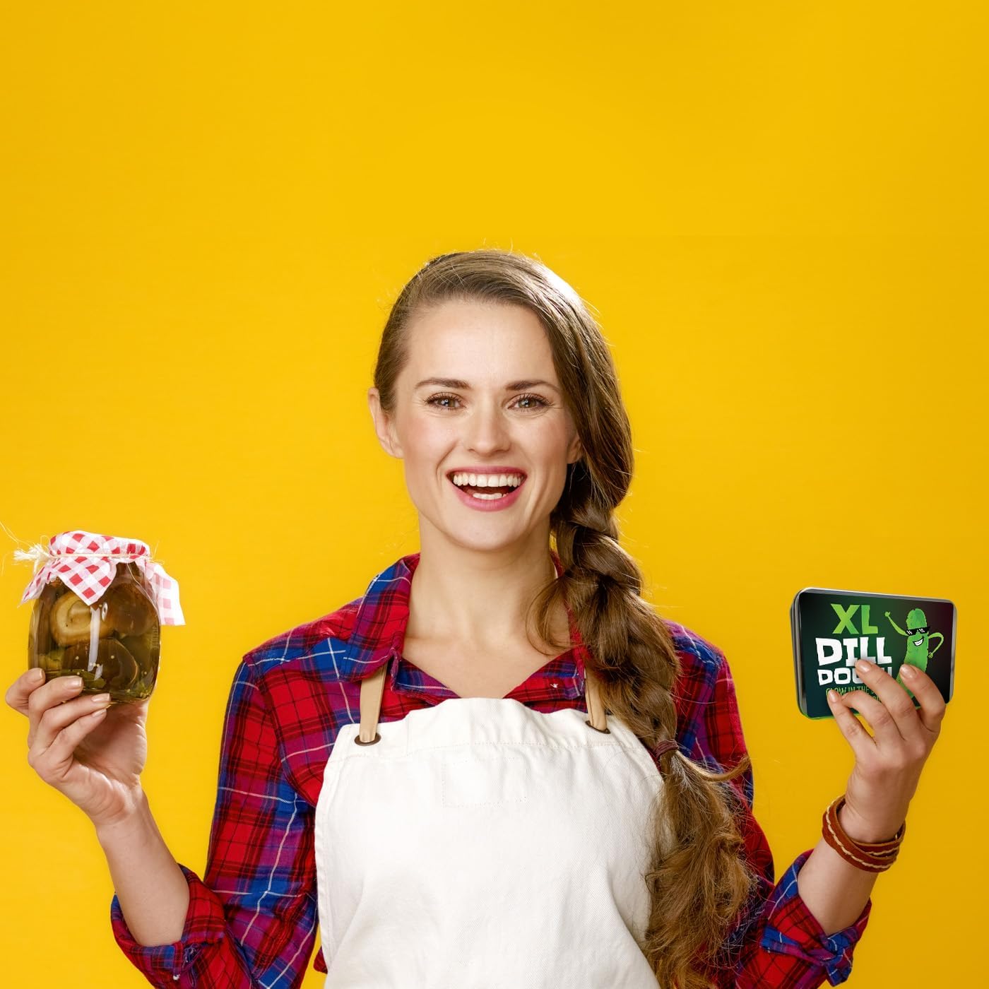 XL Dough Putty - Cool Dill Pickle Design - Stress Relief Toy for Women - Glow-in-The-Dark, Green, Real Dill Infused