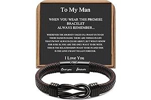 Cool Men Birthday Gifts - Infinity Bracelets for Son Grandson Husband Boyfriend