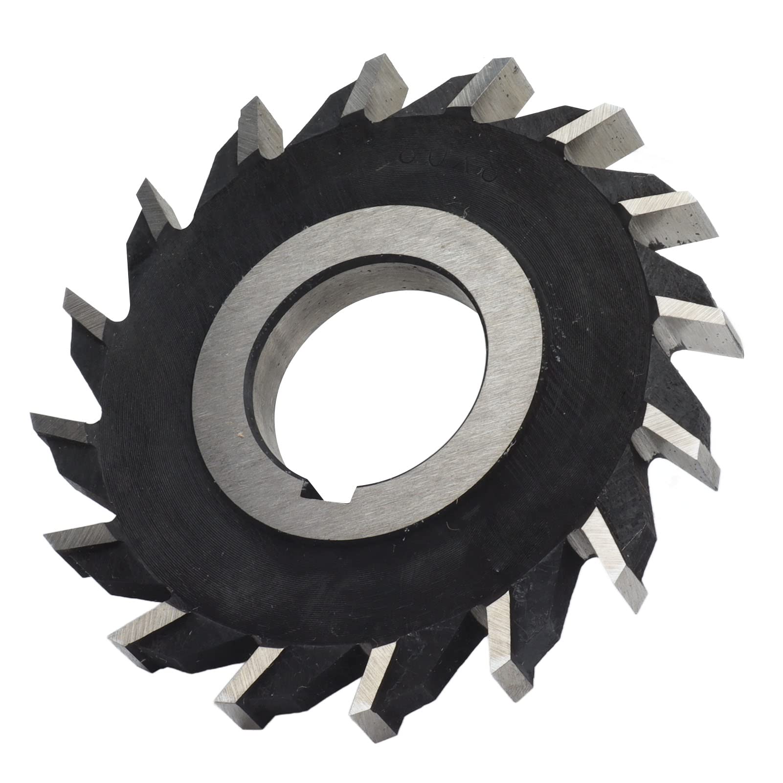 Face Mill, 16 Teeth Milling Cutter High Speed Steel Face Mill Disc 16 Teeth Face Milling Cutter for Plane Processing 80mm Diameter, Tapered End Mills
