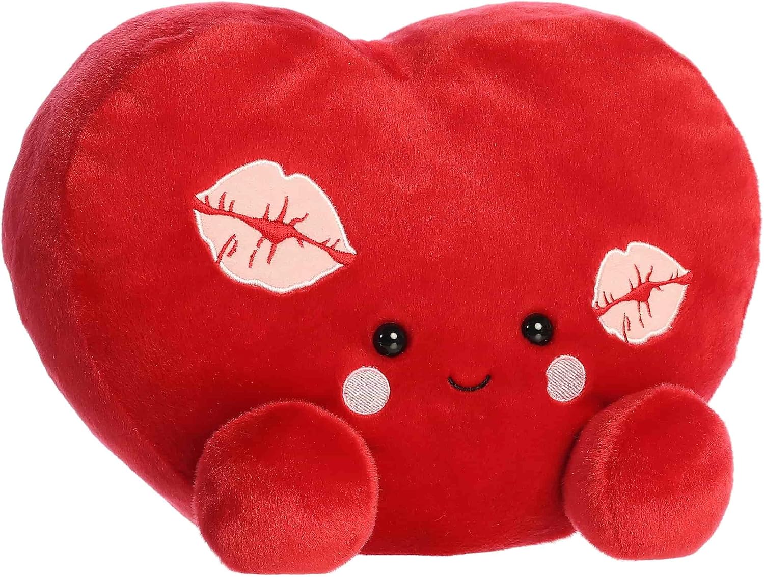 Aurora Adorable Palm Pals Party Sized Kimi Kisses Heart Stuffed Animal - Fun Seasonal Plush For Kids and Adult Collectors - Perfect for Decorating Rooms and Valentine's Day - Red 12 Inches