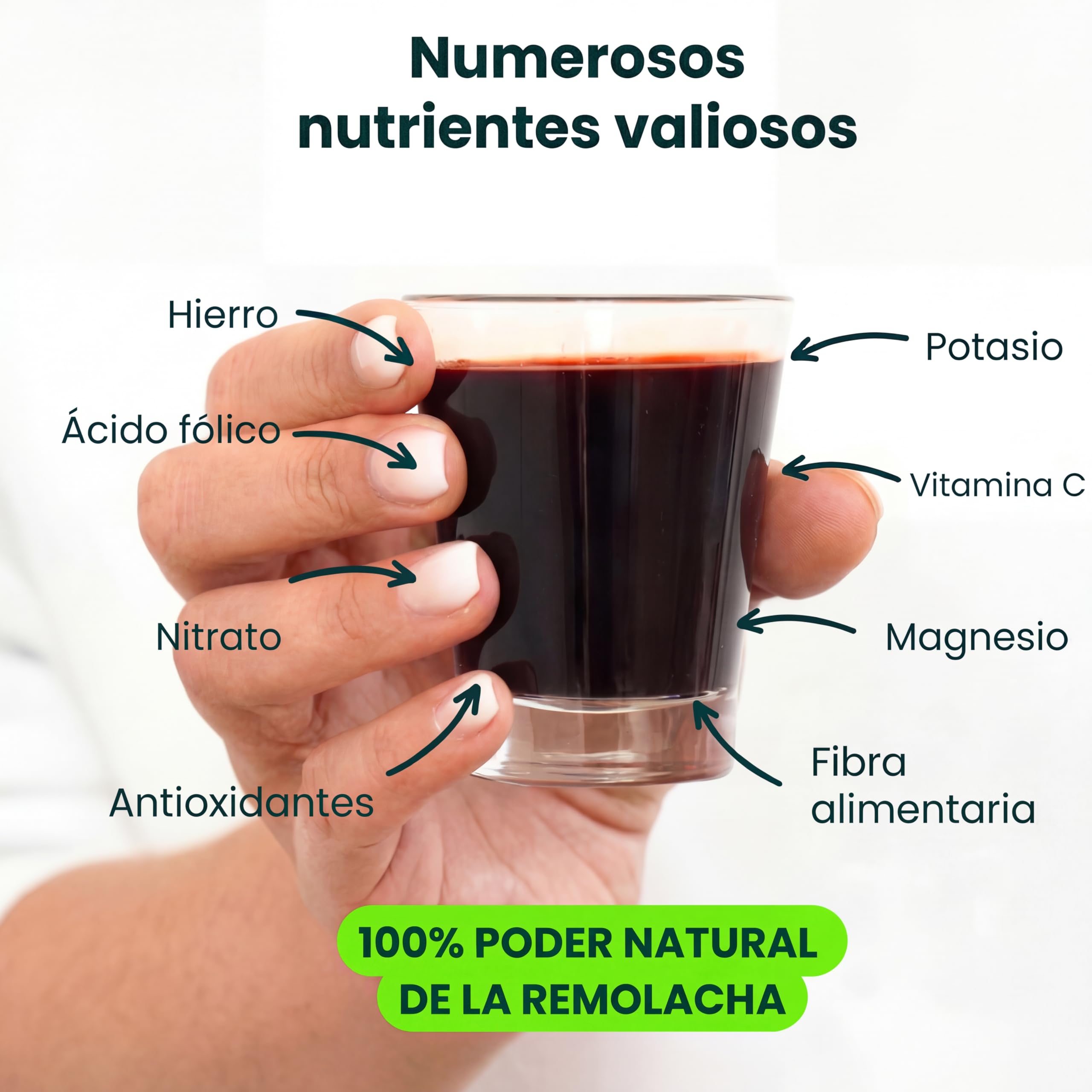 FitRabbit Bio RübenHerz, Concentrado de Remolacha, Nitratos Naturales, Granada y Acerola. Remolacha para Rendimiento Deportivo, Salud Cardiovascular y Presión Arterial, 12 Sobres de 100ml