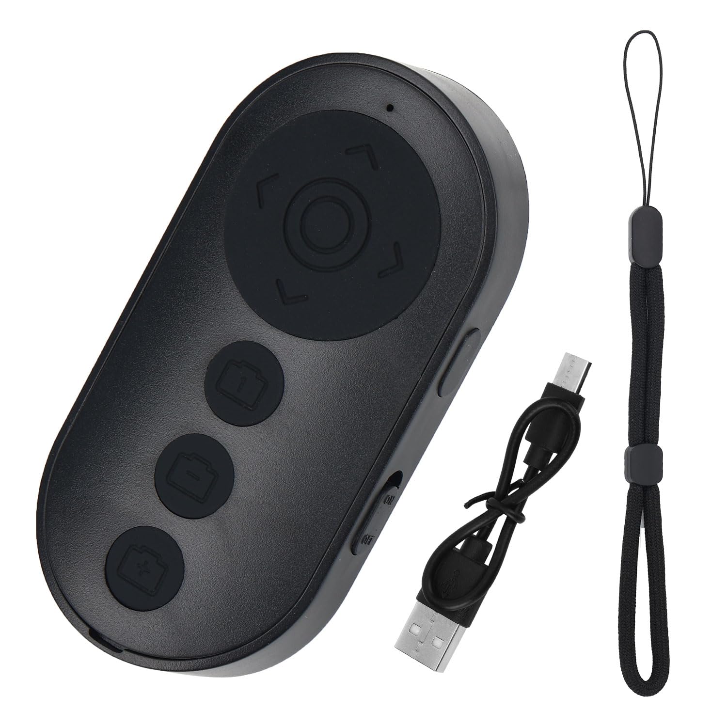 Zdalny Wyzwalacz Migawki Aparatu Bluetooth do iPhone'a Androida, Bezprzewodowy Wyzwalacz Migawki z Zoomem i Przełącznikiem Kamery Przedniej/Tylnej Zdalny Przycisk do Zdjęć i Filmów Vlogowania