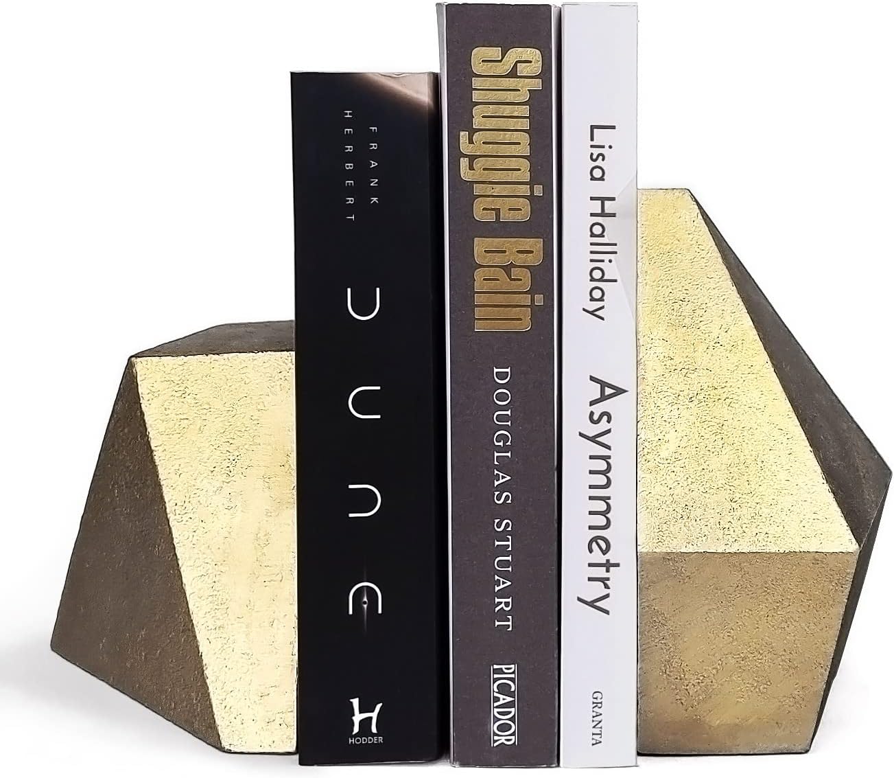 Ambipolar Decorative Gold Cast Iron Bookends, Home