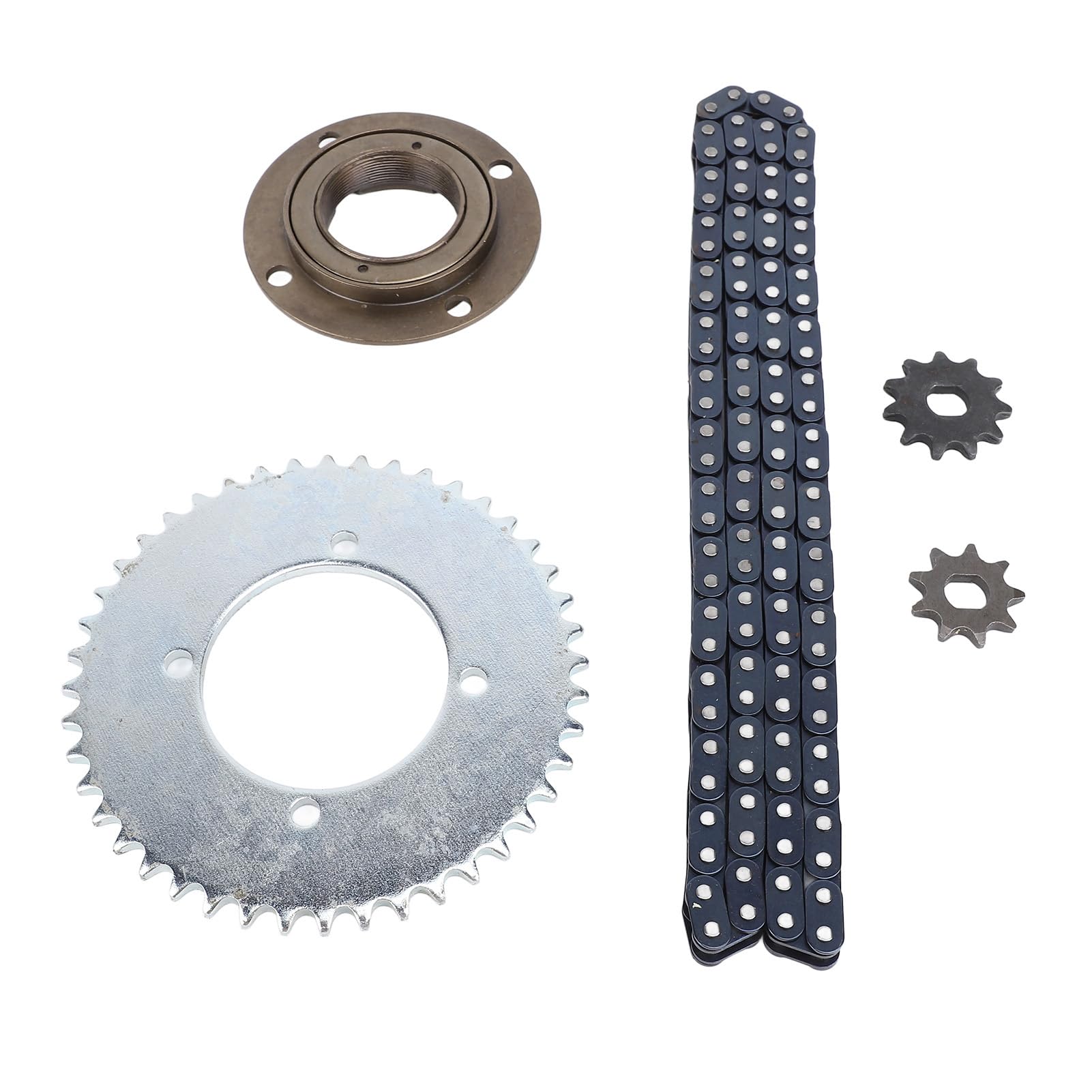 Kit de chaîne de pignon Avant et arrière T8F, 116 maillons, 10mm, 10ème 44T, Ensemble de chaînes à Engrenages, pour Mini véhicules Tout-Terrain, en Acier