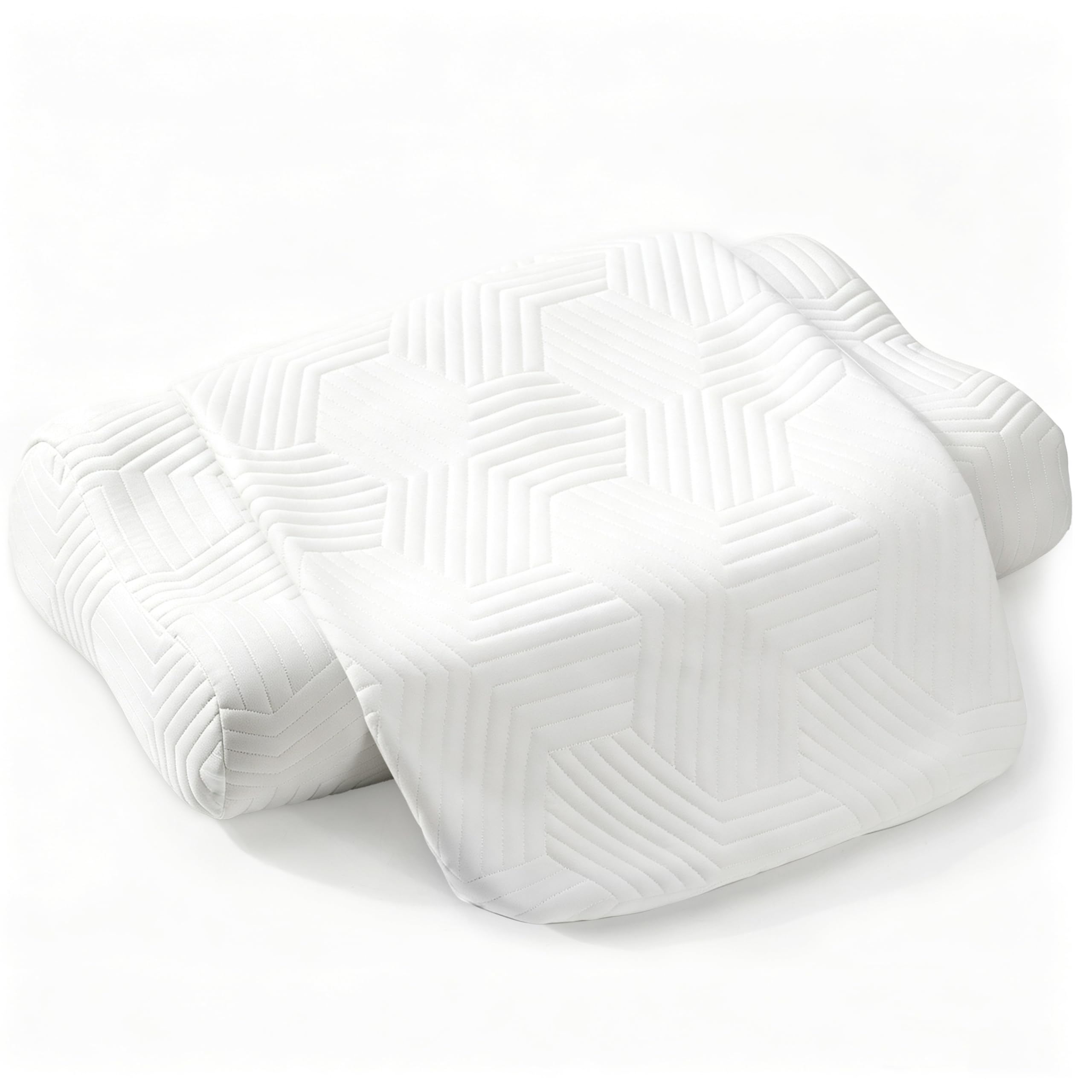 LAMB Memory Foam Nackenstützkissen mit Bezug, 60 x 36 cm