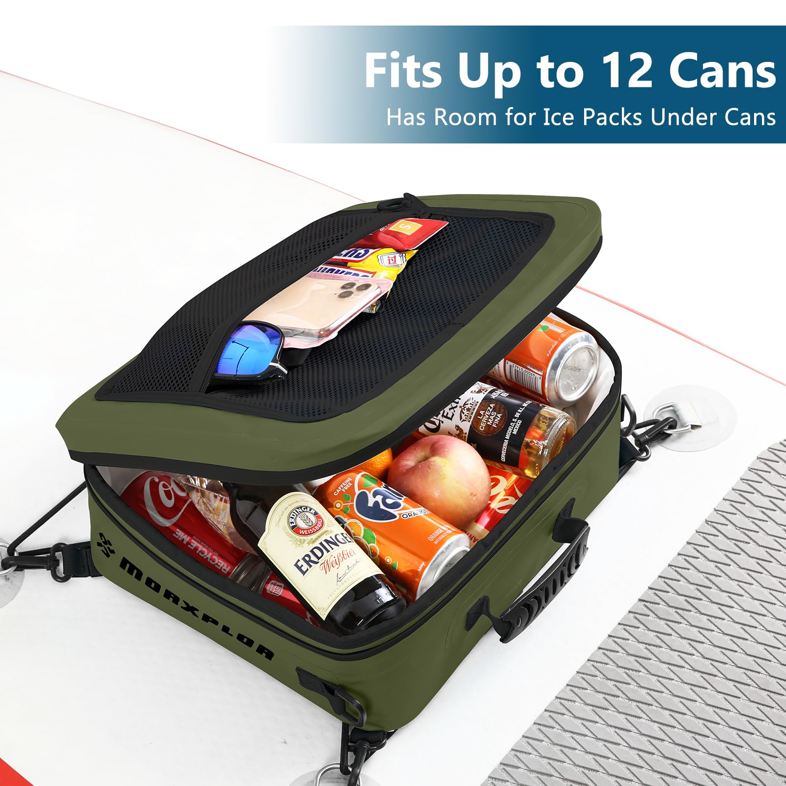 Amazon.com: MORXPLOR Waterproof PVC Paddleboard Cooler Deck Bag