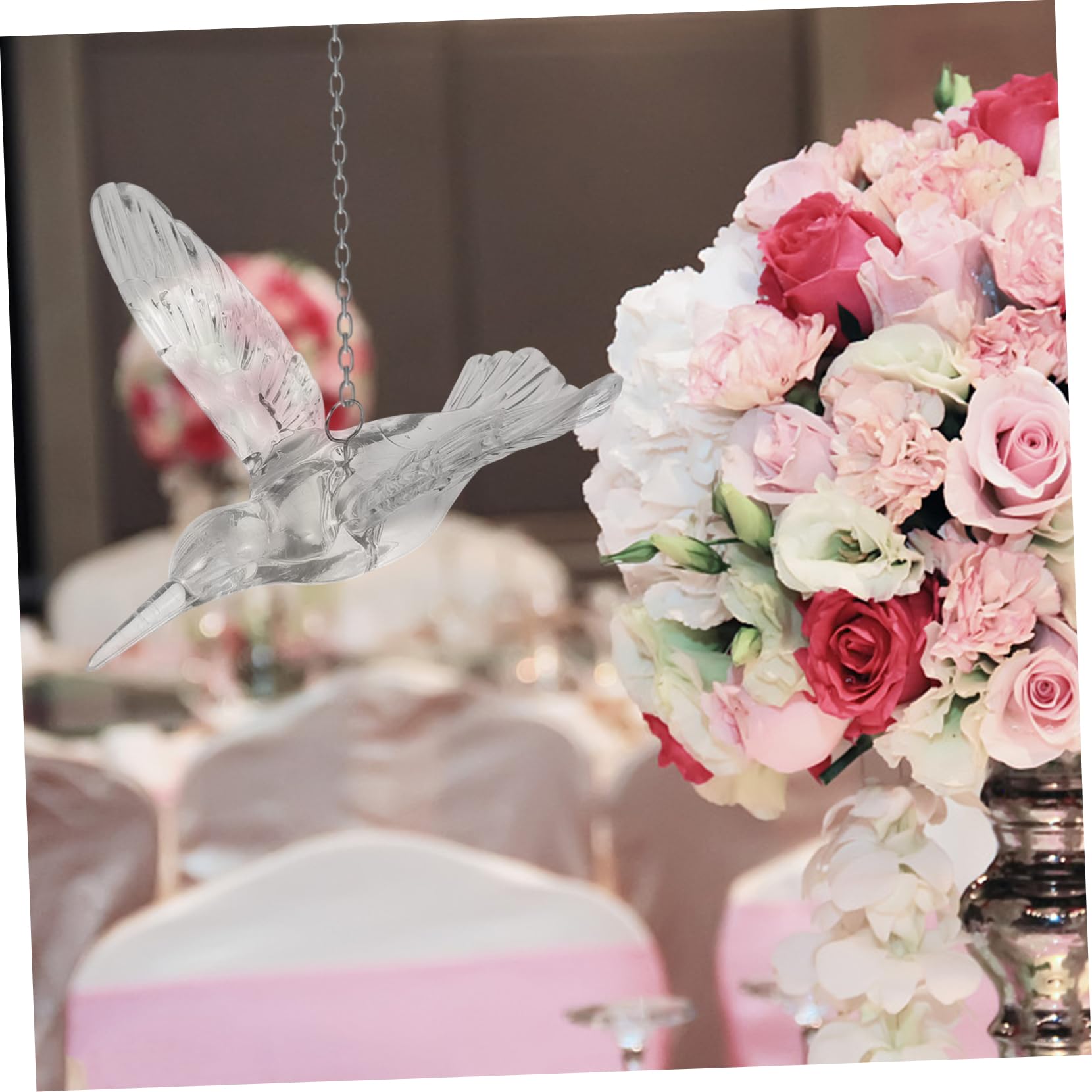 Luxshiny 20stücke Hängende Ornamente Aus Transparentem Acryl Decken Dekoration Für Hochzeiten Partys Und DIY Projekte Vielseitig Einsetzbar Für Home Garden