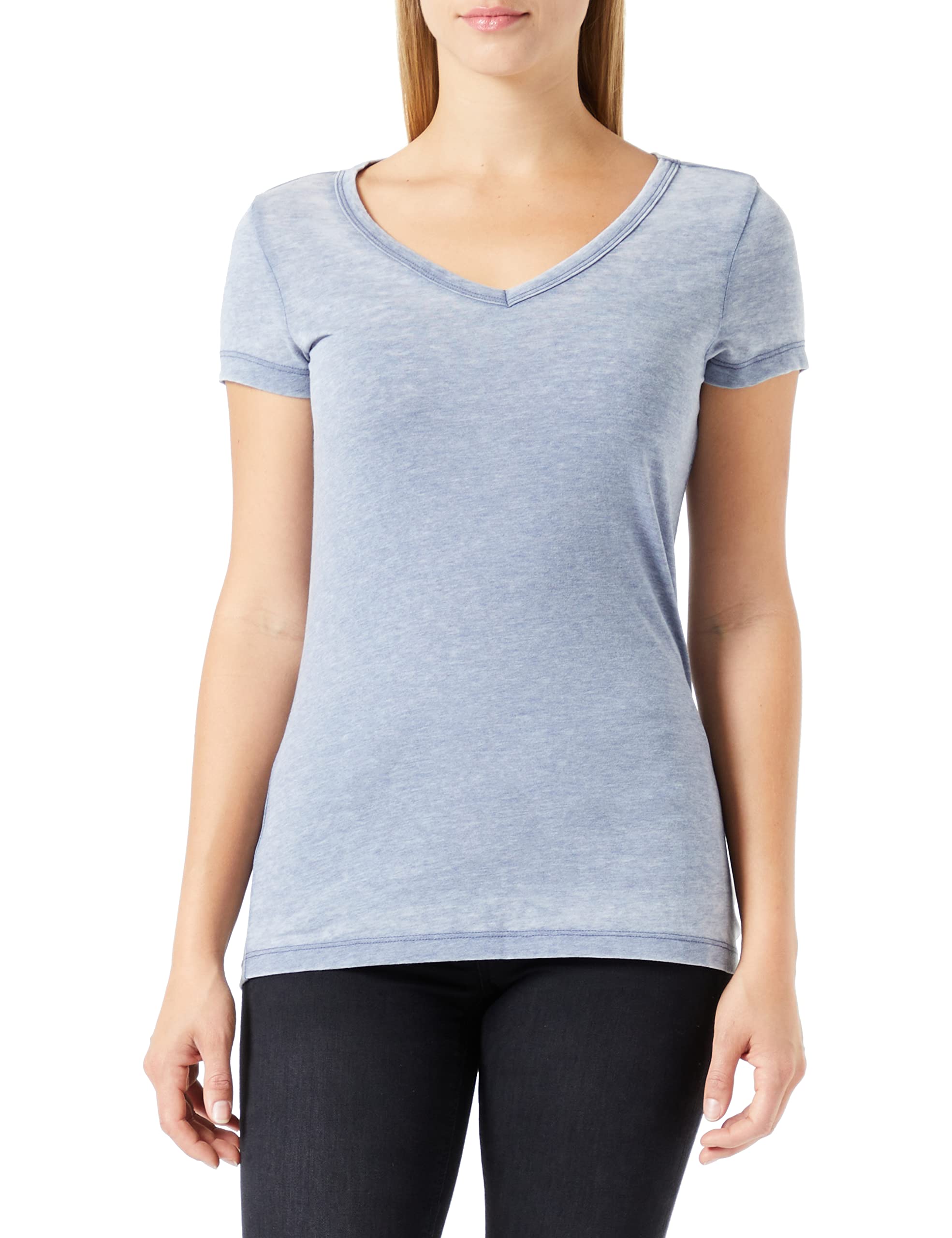 ONLY Women's Onlfalgly S/S Top Cs JRS T-Shirt, Vintage Indigo, S