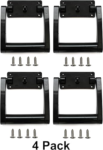 Vista 10 de JSP Manufacturing Manijas de repuesto para refrigerador de plástico negro # 21025 compatibles con Igloo para refrigeradores de 90-100 cuartos