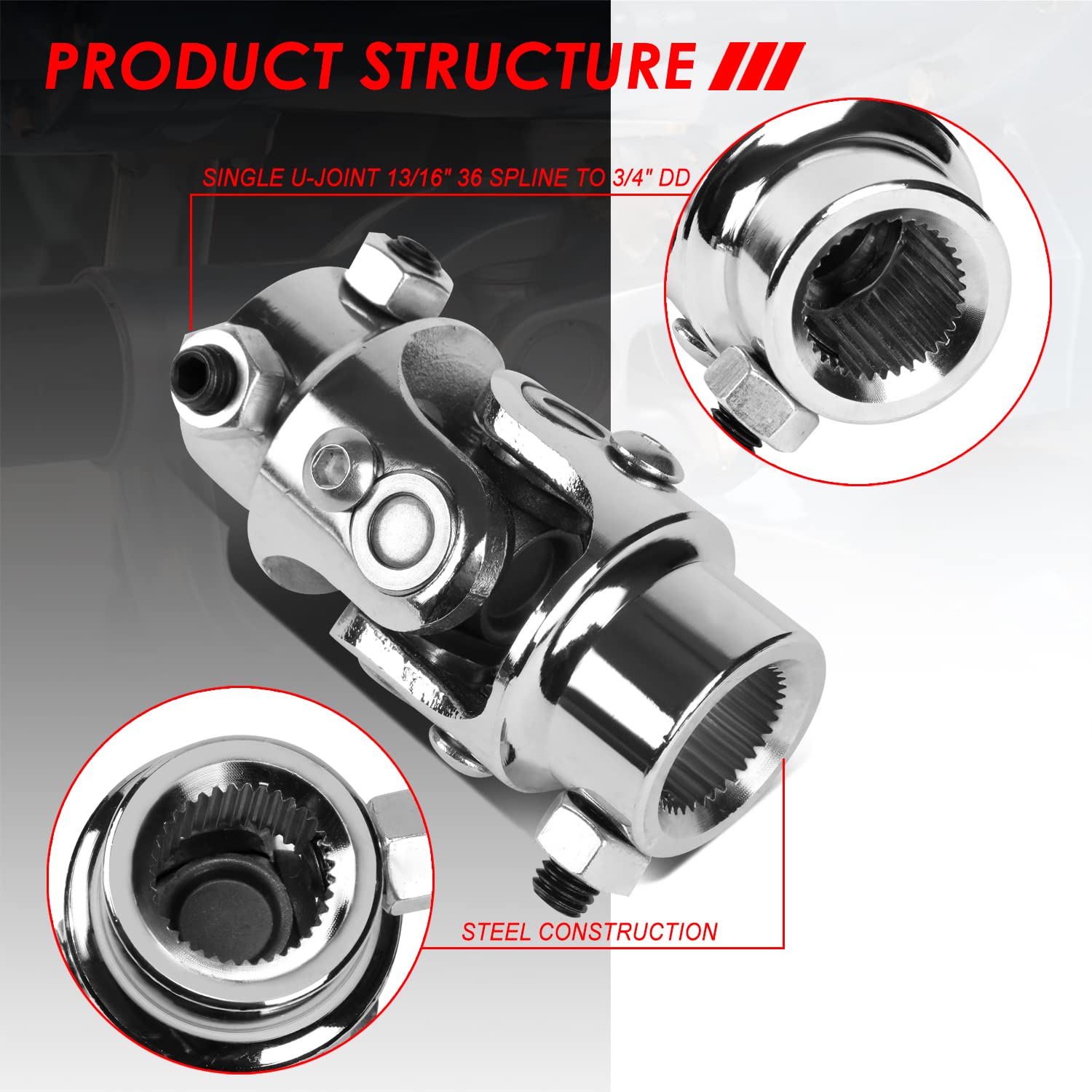 Amazon.com: Auto Dynasty Universal 3.2 inches Length 38 Degree
