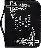 Vista 33 de Bolsas de cuero para iglesia, funda de Biblia gris león, bolsa protectora de la Biblia de poliuretano, funda de transporte portátil con asa