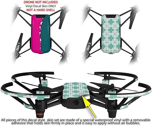 Miniatura 2 de Pegatina de piel para DJI Ryze Tello Drone Ripped Colores, color rosa cálido, marisco, verde dron, no incluida.