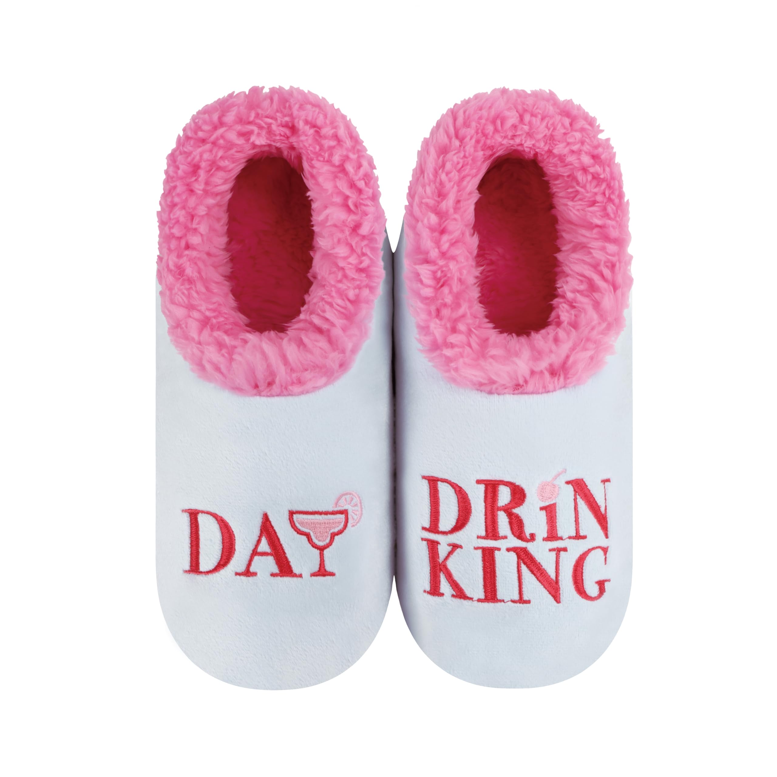 Snoozies Womens Classic Splitz Applique Slipper Socks