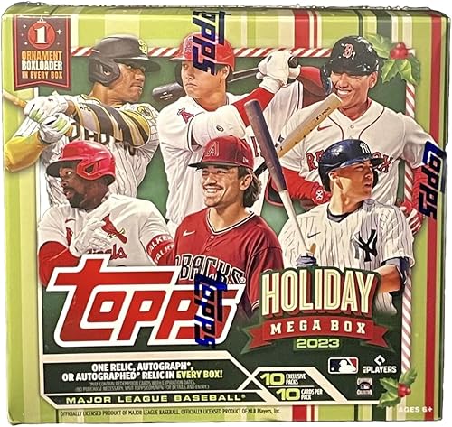 2023 Topps Holiday Baseball Trading Card Mega Box (100 Cards)