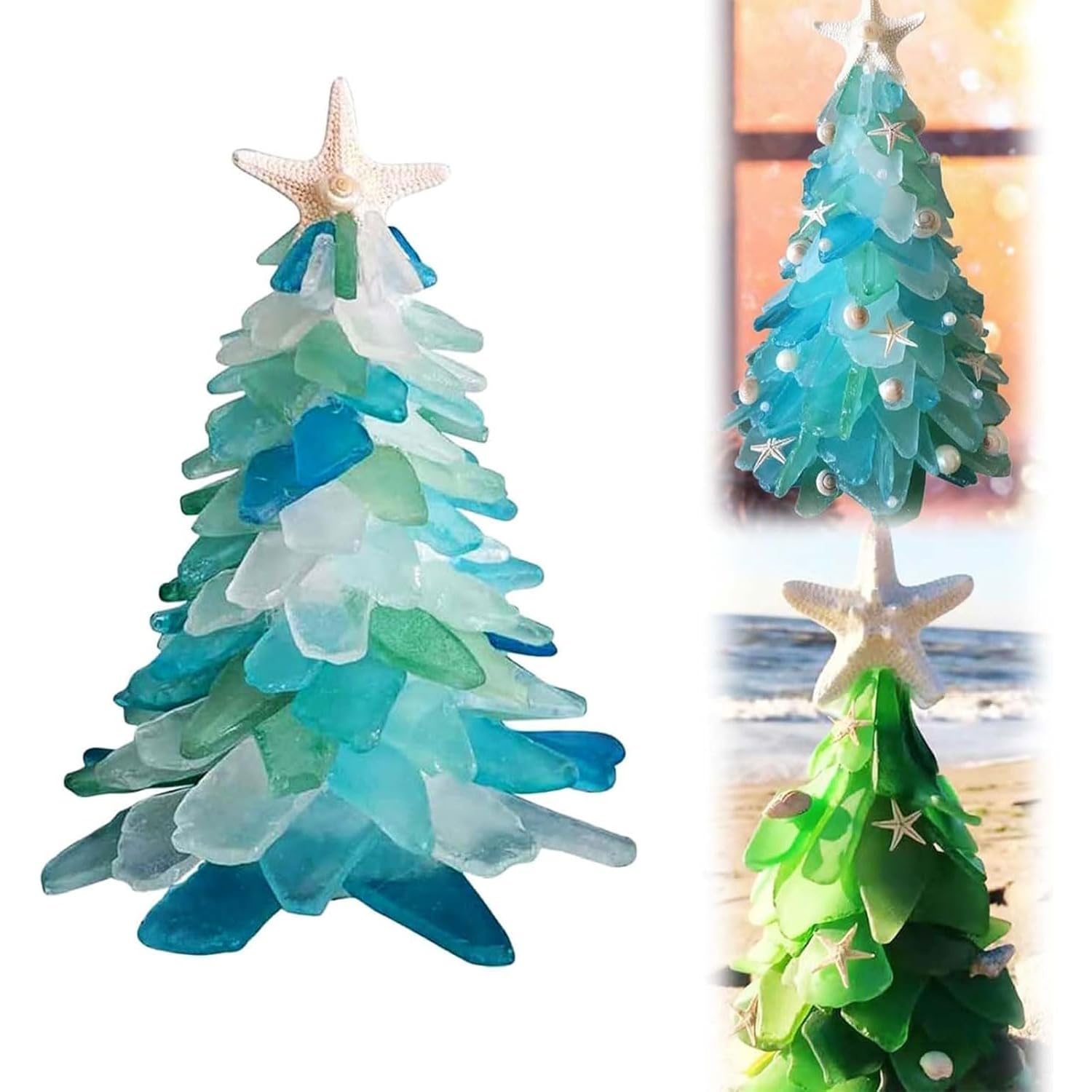Sea Glass Christmas Tree Sea Glass Christmas Tree Ornament