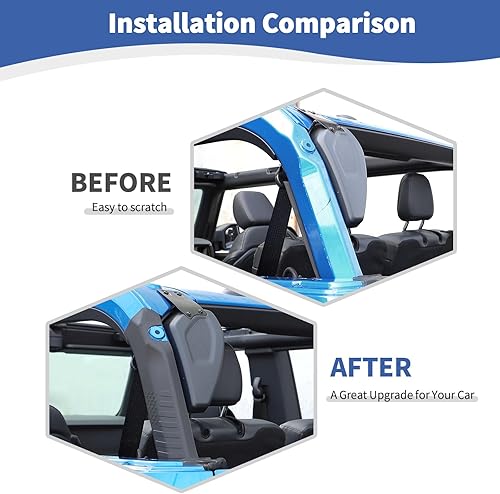 Miniatura 2 de RT-TCZ Cubierta de barra enrollable para Bronco, protector de pilar D compatible con Ford Bronco 2021 2022 2023 2 2 puertas, accesorios exteriores