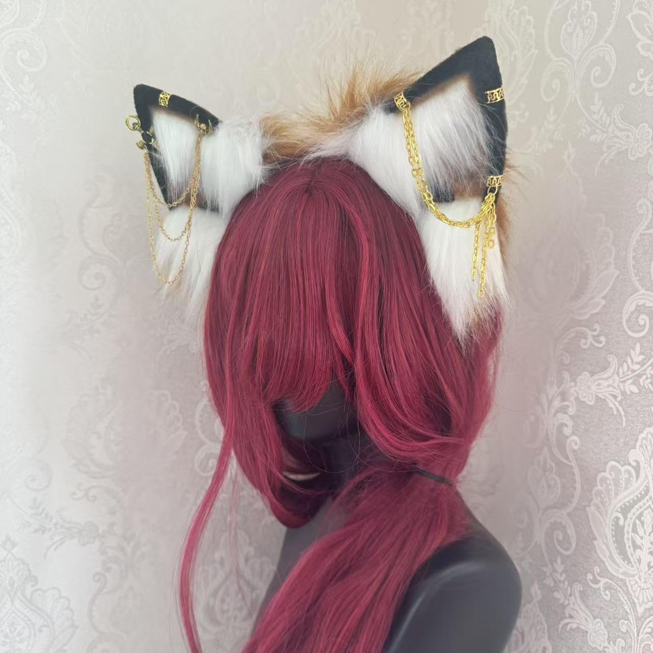 Punk Wolf Cat Fox Ears Headband, Cosplay Clips image 4