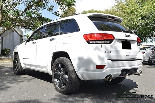 Miniatura 2 de Para Jeep Grand Cherokee 2011-2021 | Viseras EOS estilo canal de ventilación lateral tintado humo deflectores de protección de lluvia para ventana