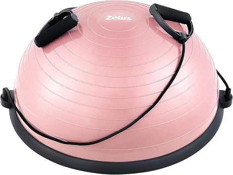 ZELUS 23in. Balance Ball with 55cm Yoga Ball, Resist Bands & Foot Pump