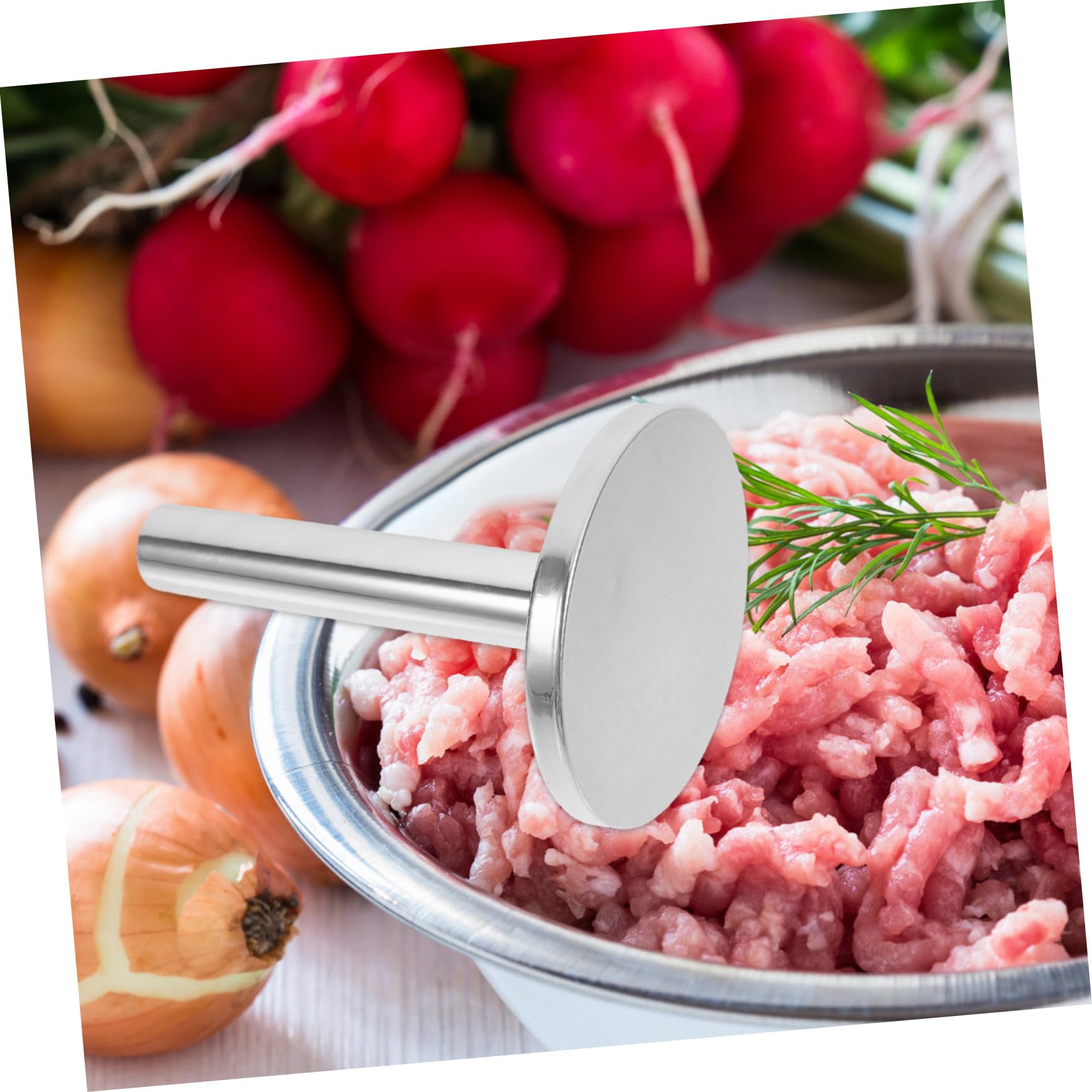 Gatuida Fleischklopfer aus Edelstahl für Küche und Zuhause 304 Rostfreier Stahl Robust und Leicht zu Reinigen zum Zartmachen von Rind und Schweinefleisch
