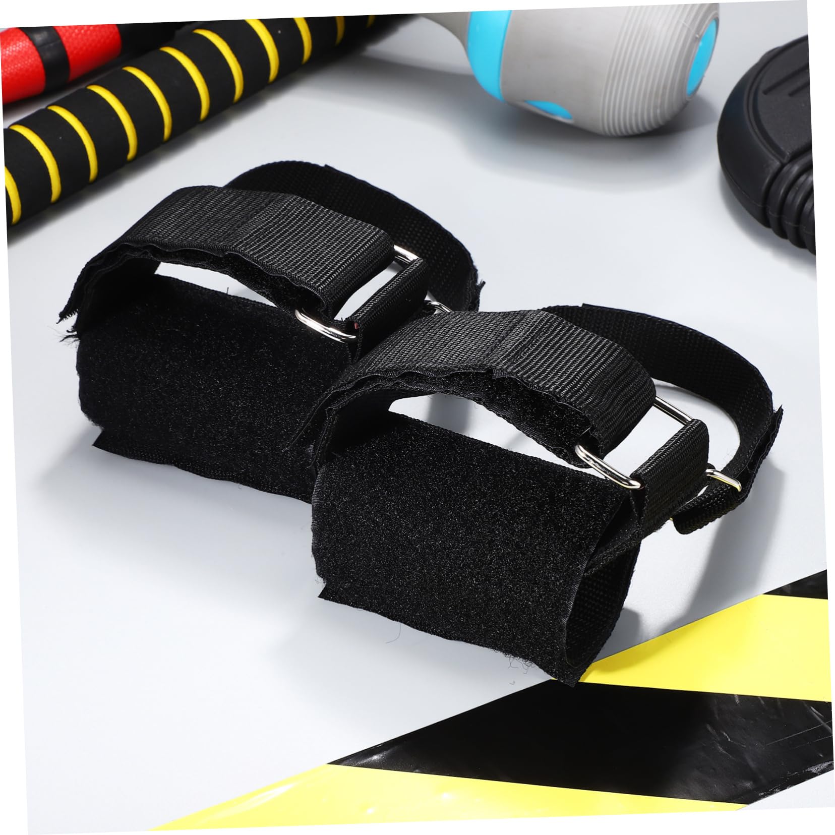 Cinghie Regolabili Per Caviglie Con Manubri – Supporto Pesi Piedi, Fasce Allenamento Gambe, 1 Paio Nero