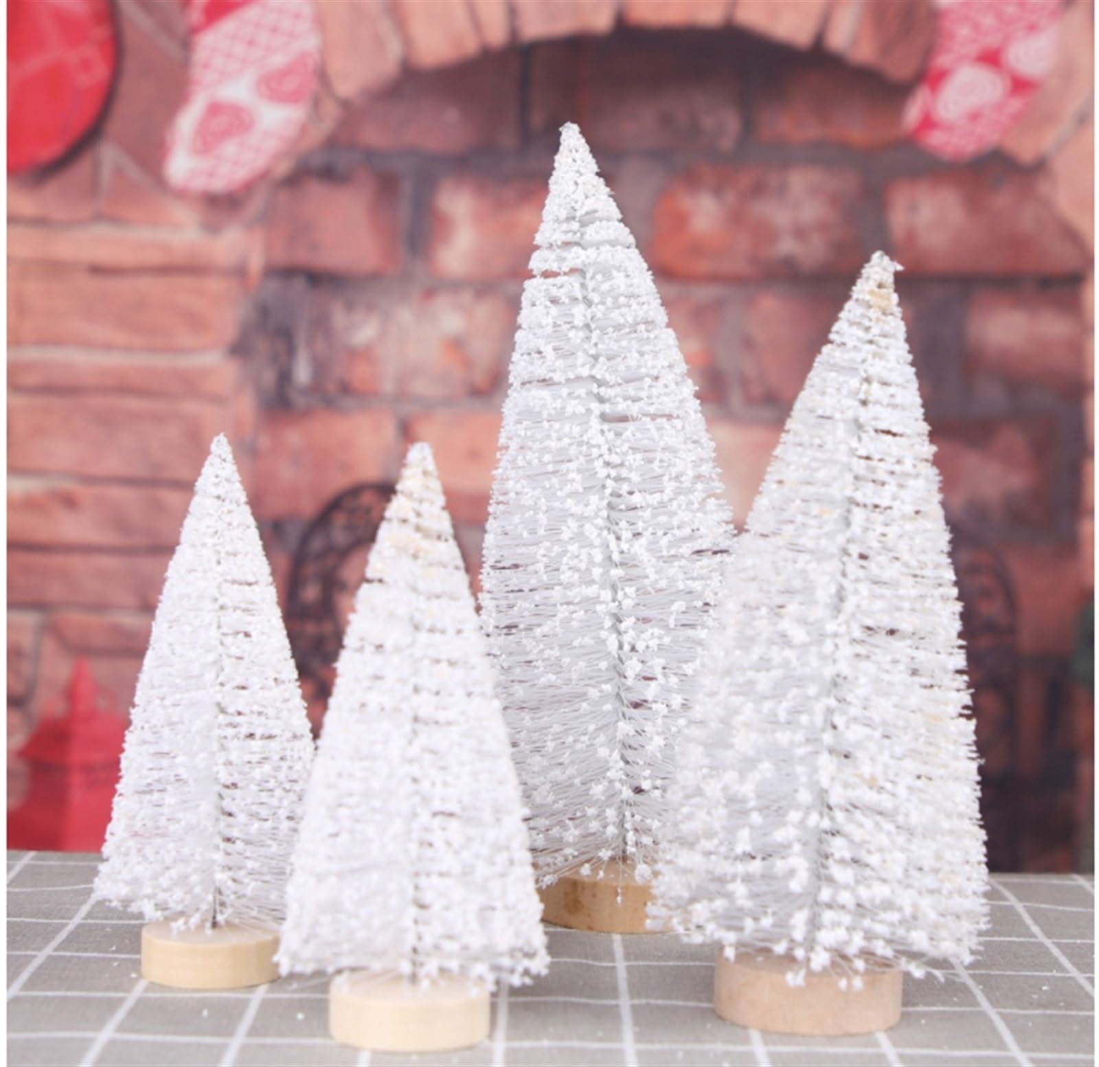 Choinka Sztuczna Ozdoby Domowe Dla Interni Con Albero Di Natale Ovale Bianco Nevoso Dekoracja Bożonarodzeniowa(15cm)