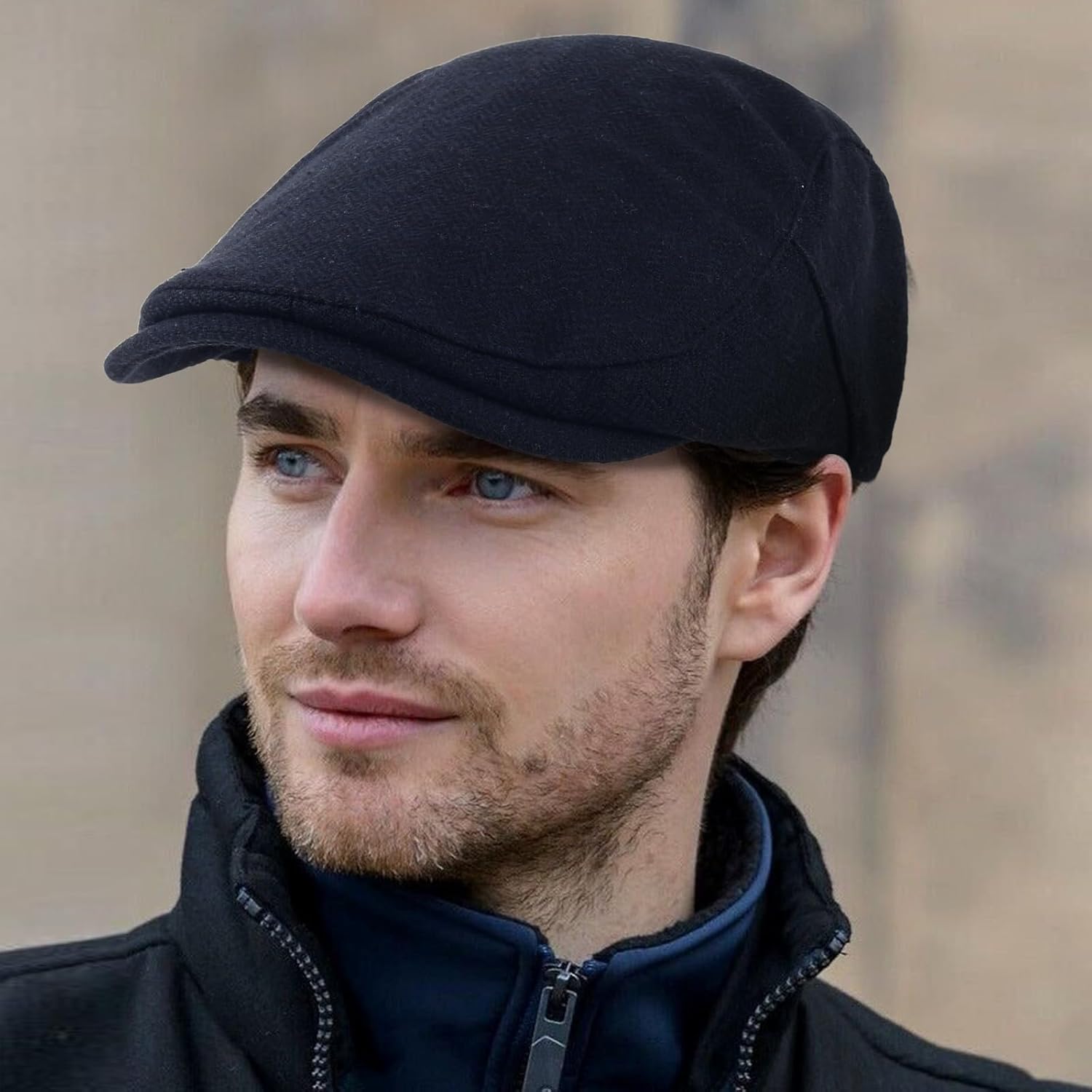 3Pcs Cotton Newsboy Hat for Men Cool Adjustable Flat Cap - Image 5