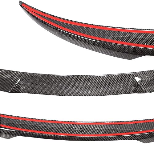 Miniatura 5 de Alerón de maletero compatible con Volkswagen VW CC Sedan 2013-2018 Factory Outlet Fibra de Carbono Trasero Borde de Cubierta de Borde Alto