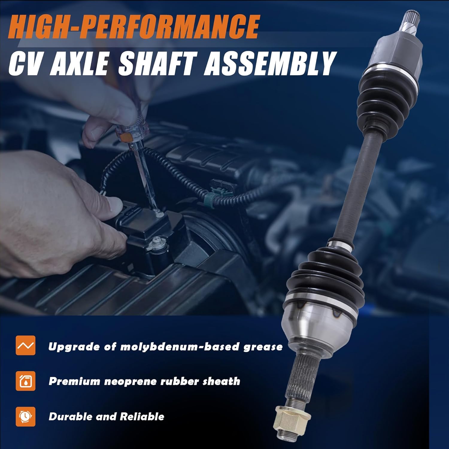 CV Axle Shaft Assembly 39101ET80C 39101JA010 Compatible with Nissan Altima 2007-2013 Compatible with Rogue 2011-2013 Compatible with Rogue Select 2014-2015, Front Left Driver Side