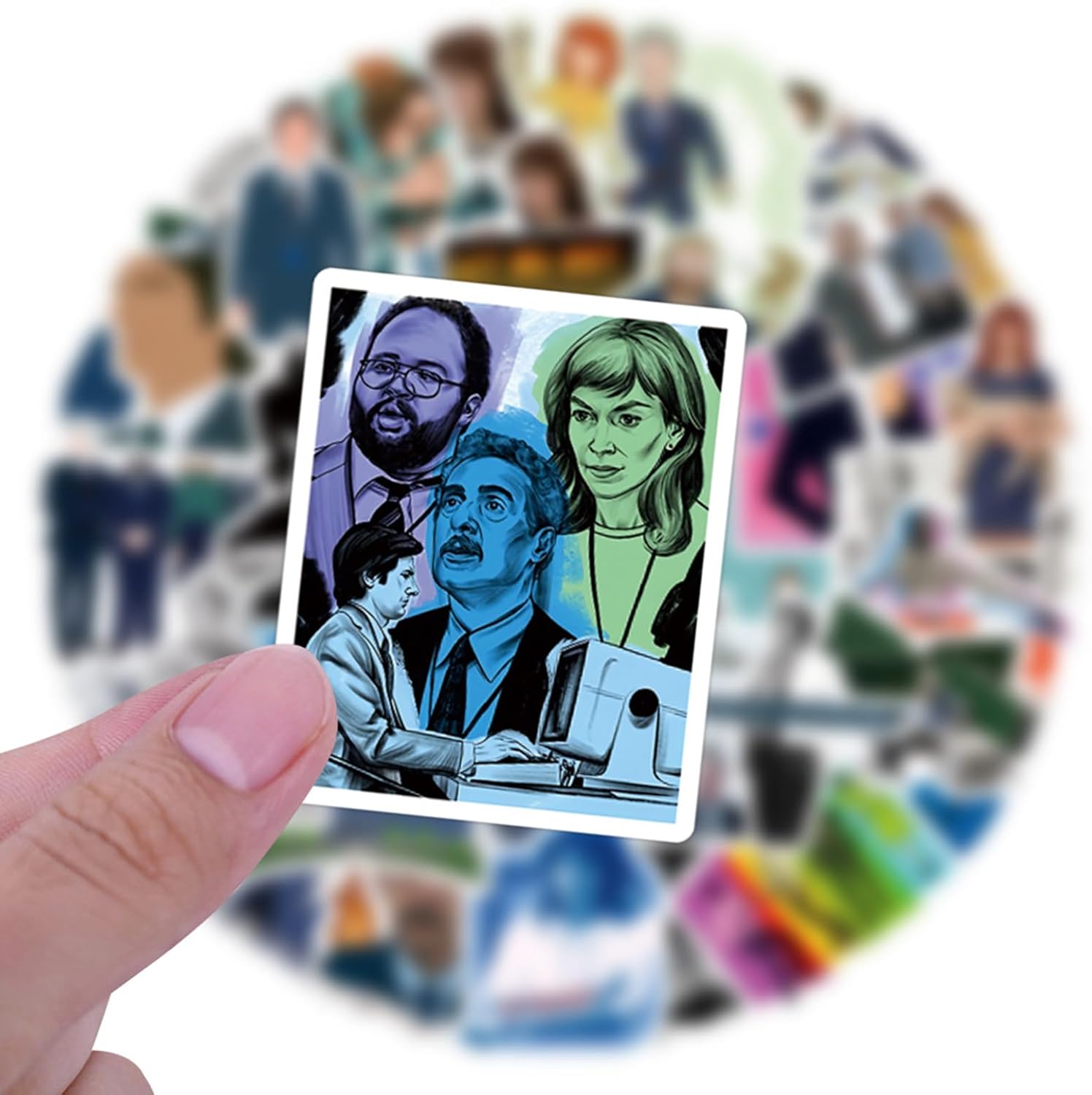 55pcs Severance TV Show Stickers for Water Bottles Laptop Luggage, Cute Stickers for Adults Teens Waterproof Vinyl Decals (A) - Image 5