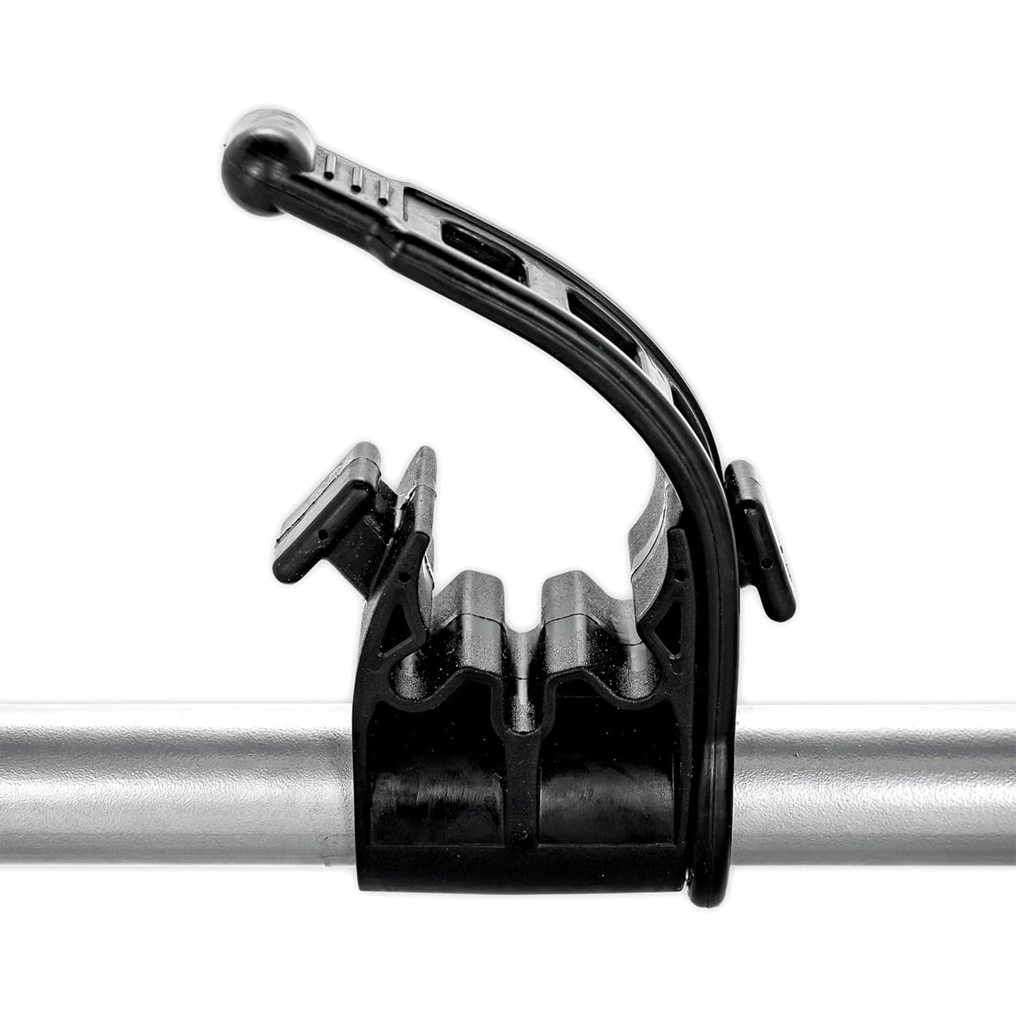 Camco Rastrelliera per Bici per Camper, Si installa Facilmente su Scale Standard per Camper, Contiene Due Biciclette contemporaneamente, Si Piega per riporlo Comodamente (51492), Nero