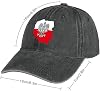 Gorra de béisbol ajustable con bandera polaca y águilas, de mezclilla, estilo padre, camionero, para golf y deportes 3