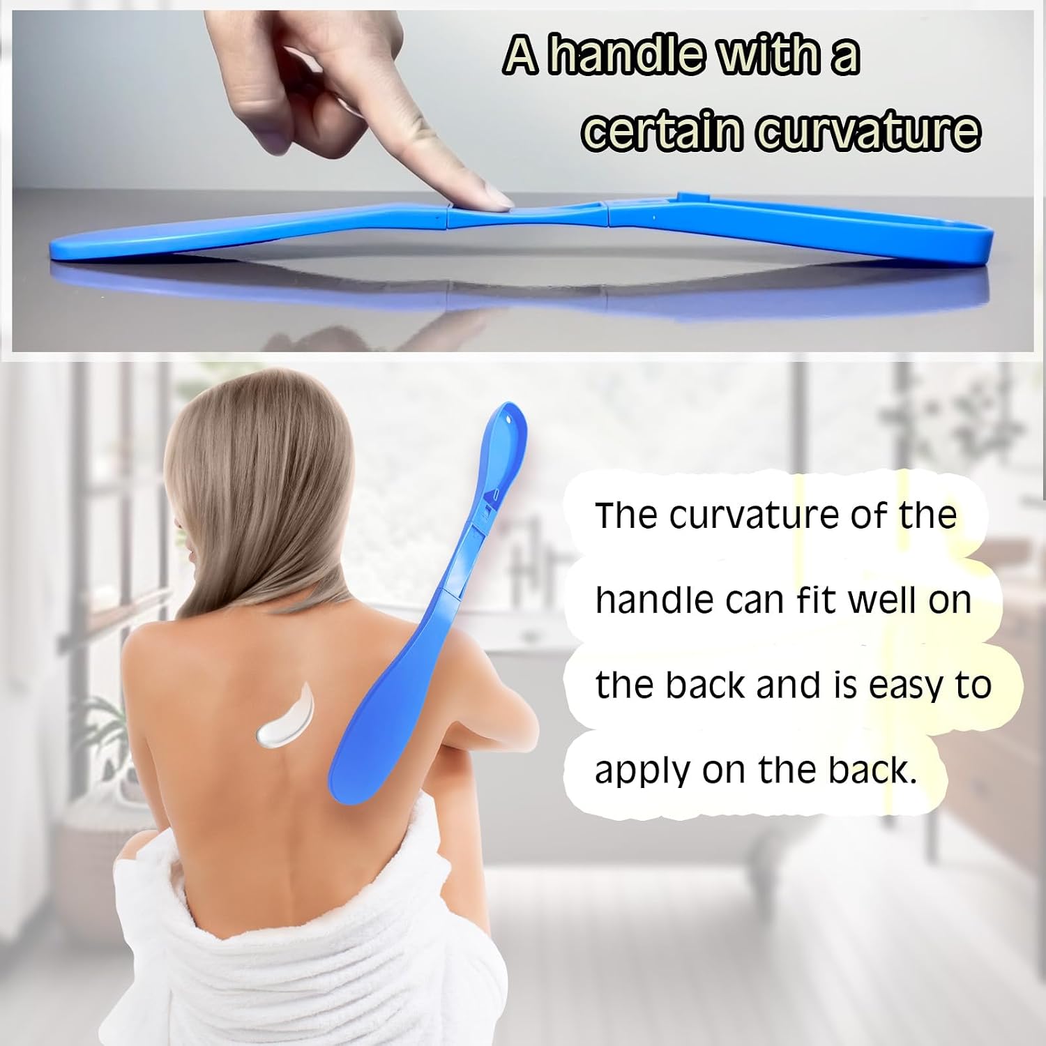 SFFTCYY&ZGTJ Lotion applicator for Back,back lotion applicator,back scratcher for women,gifts for seniors,tanning mit,back washer,applicator pads,back tanning applicator,manitas para rascar la espalda
